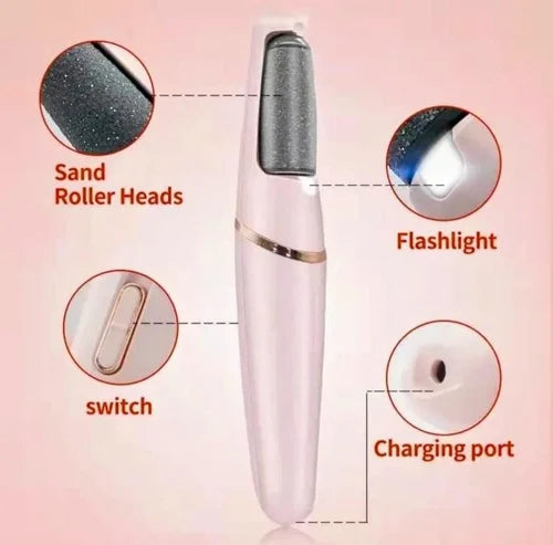 WEIMEI Rechargeable Electric Foot File Callus Remover – Wet & Dry Pedicure Foot Scrubber for Smooth, Soft Feet