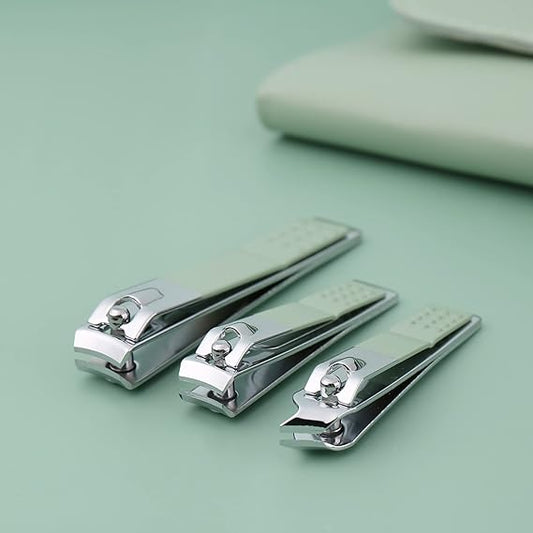 16-Piece Premium Personal Manicure & Pedicure Grooming Kit – Professional Stainless Steel Nail Clippers & Care Set with Travel Case