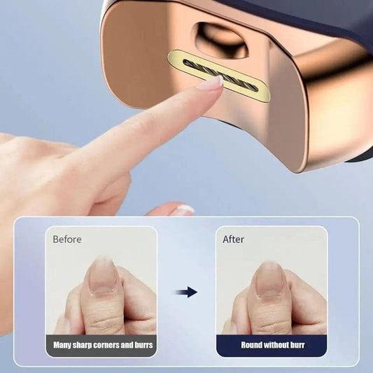 Electric Automatic Nail Clipper with LED Light & Nail Catcher