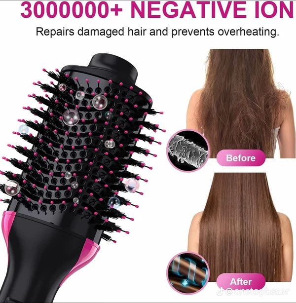 2-in-1 One Step Hot Air Brush – Hair Dryer, Volumizer & Straightening Brush