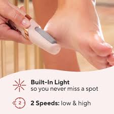 WEIMEI Rechargeable Electric Foot File Callus Remover – Wet & Dry Pedicure Foot Scrubber for Smooth, Soft Feet