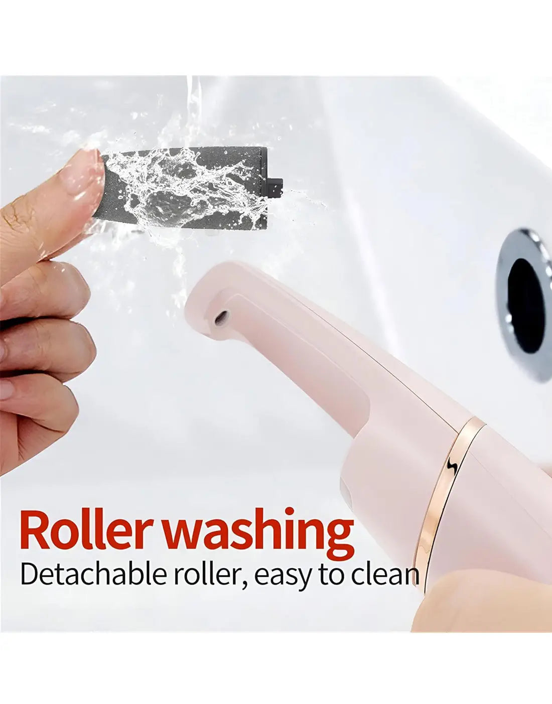 WEIMEI Rechargeable Electric Foot File Callus Remover – Wet & Dry Pedicure Foot Scrubber for Smooth, Soft Feet