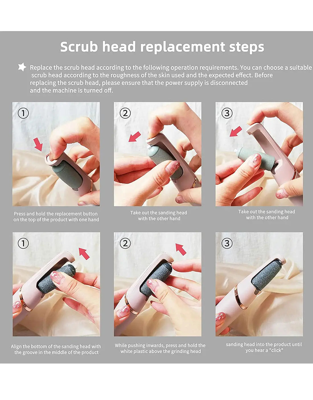 WEIMEI Rechargeable Electric Foot File Callus Remover – Wet & Dry Pedicure Foot Scrubber for Smooth, Soft Feet
