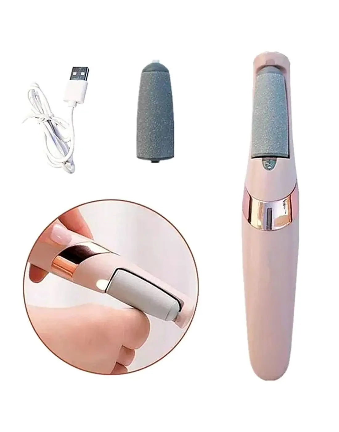 WEIMEI Rechargeable Electric Foot File Callus Remover – Wet & Dry Pedicure Foot Scrubber for Smooth, Soft Feet