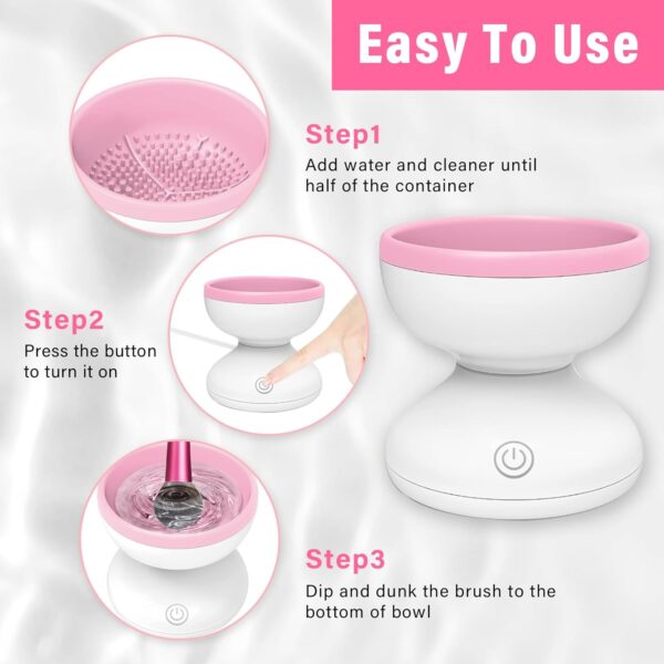 Makeup Brush Cleaner Machine – Electric Makeup Brush Cleaner | Fast & Efficient Cleaning in Seconds