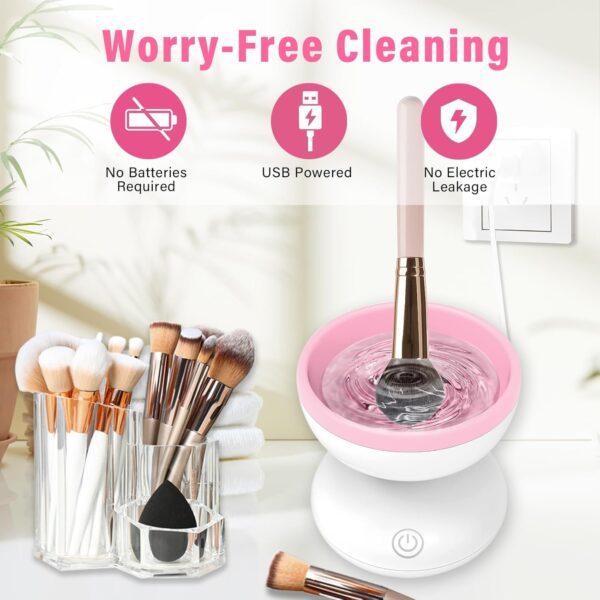 Makeup Brush Cleaner Machine – Electric Makeup Brush Cleaner | Fast & Efficient Cleaning in Seconds