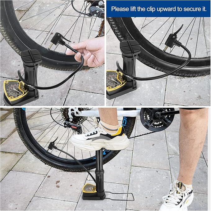 Powerful Foot Air Pump Fast, Easy & Effortless Inflation Anywhere!