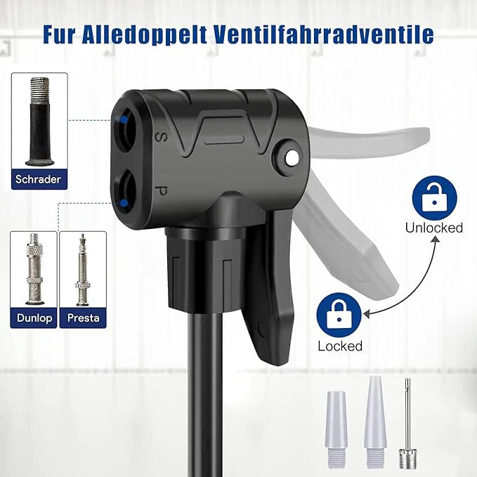 Powerful Foot Air Pump Fast, Easy & Effortless Inflation Anywhere!