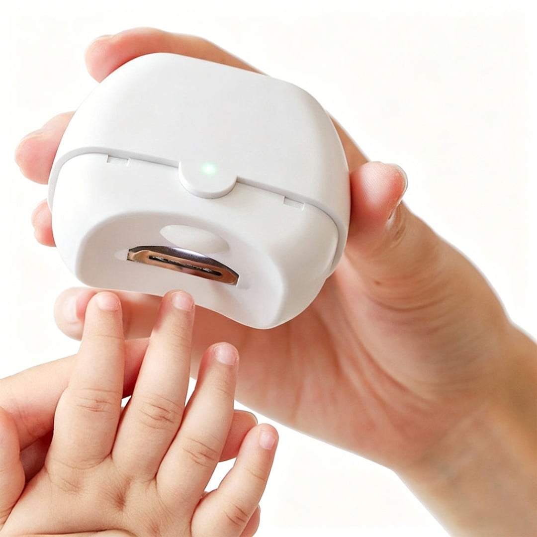 Electric Automatic Nail Clipper with LED Light & Nail Catcher